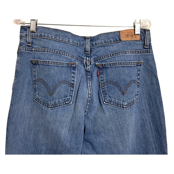 Levis 550 Womens Classic Relaxed Bootcut Jeans Size 12 M Blue Denim - Picture 4 of 9